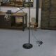 1950s Adjustable Industrial Metal Workshop Floodlight Floor Lamp