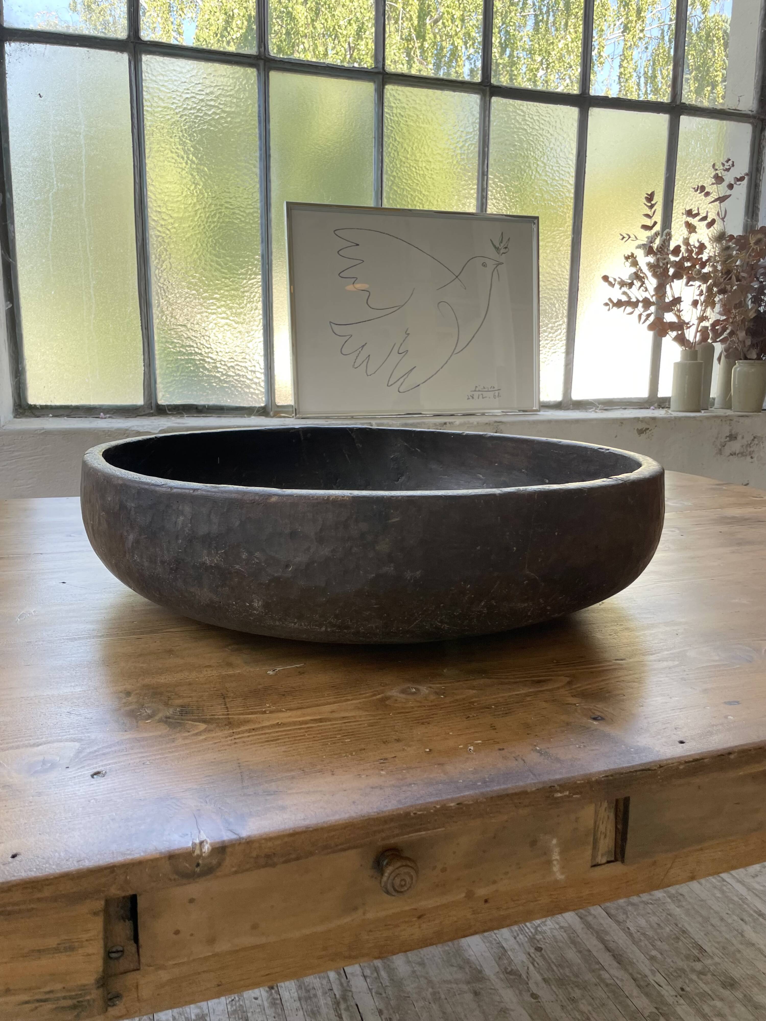 Plat en bois berbère XXL