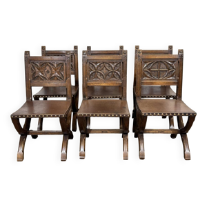 suite de 6 chaises et - fauteuils