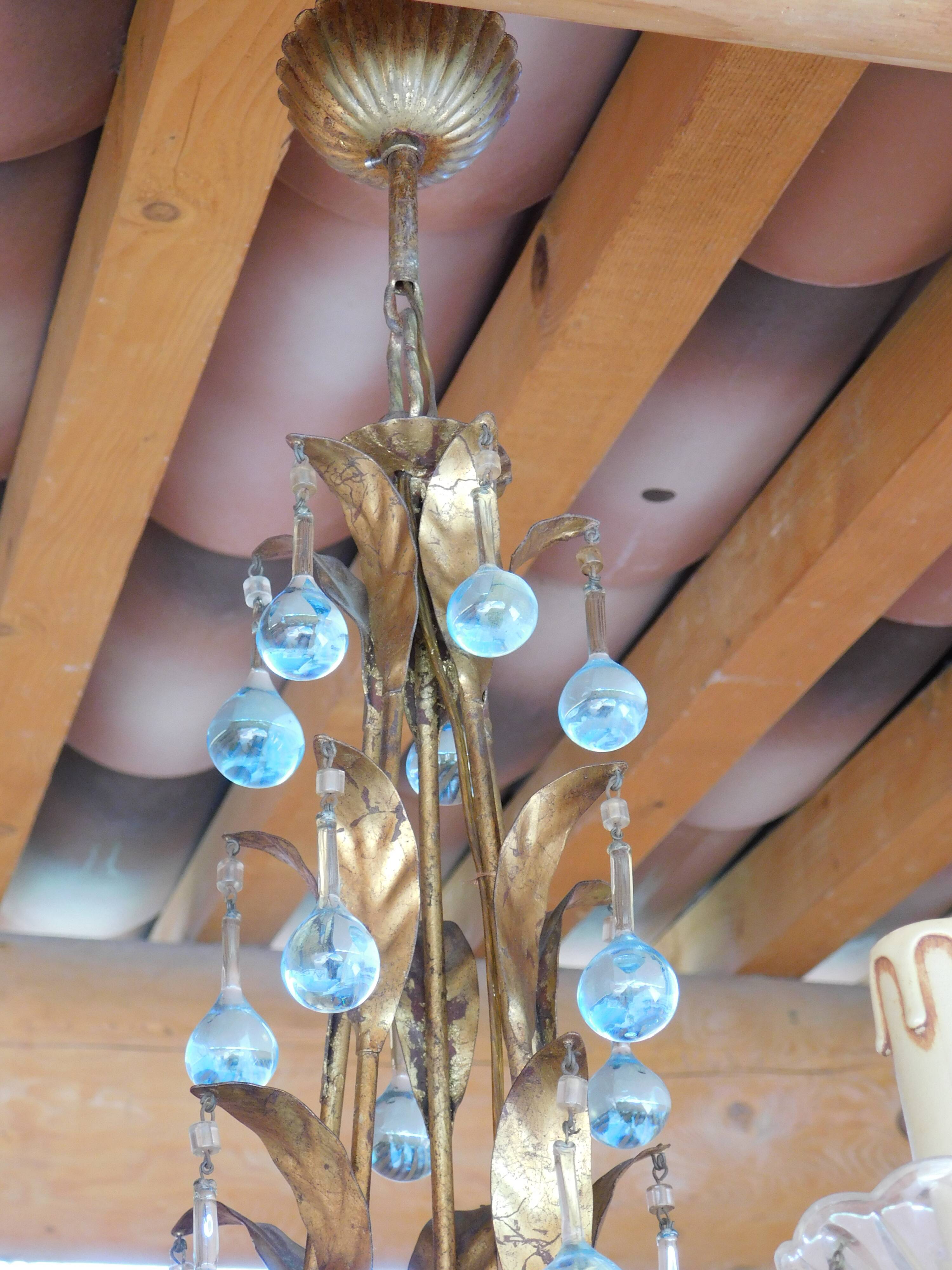 Lustre pampilles Murano