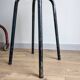 Old brown industrial stool