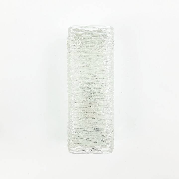 Mid-Century Murano Ice Glass Wall Light from Kaiser Leuchten, Germany, 1960