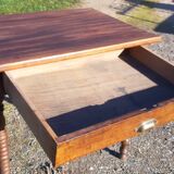 Walnut table 19th 1 drawer