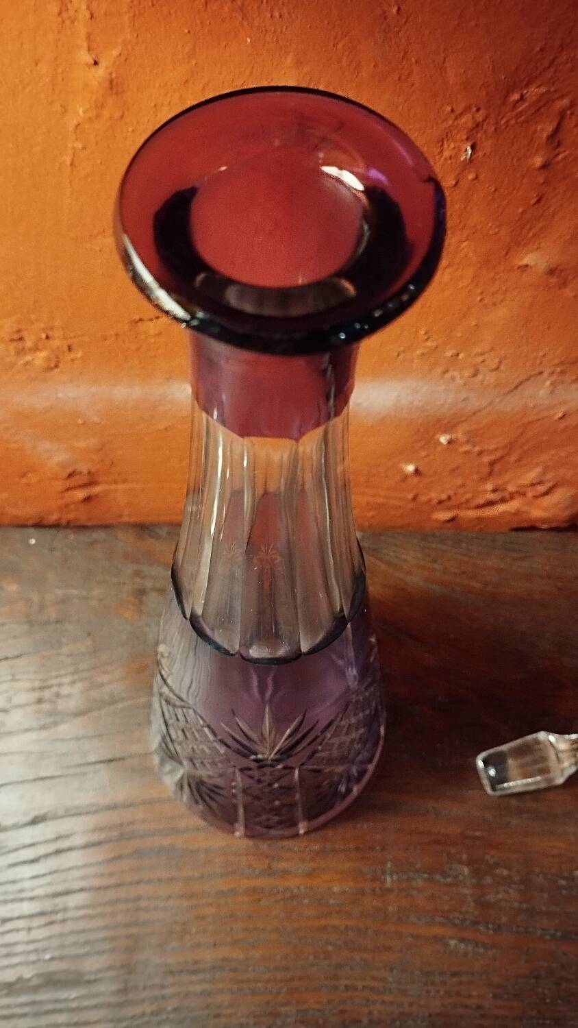Bohemian crystal carafe