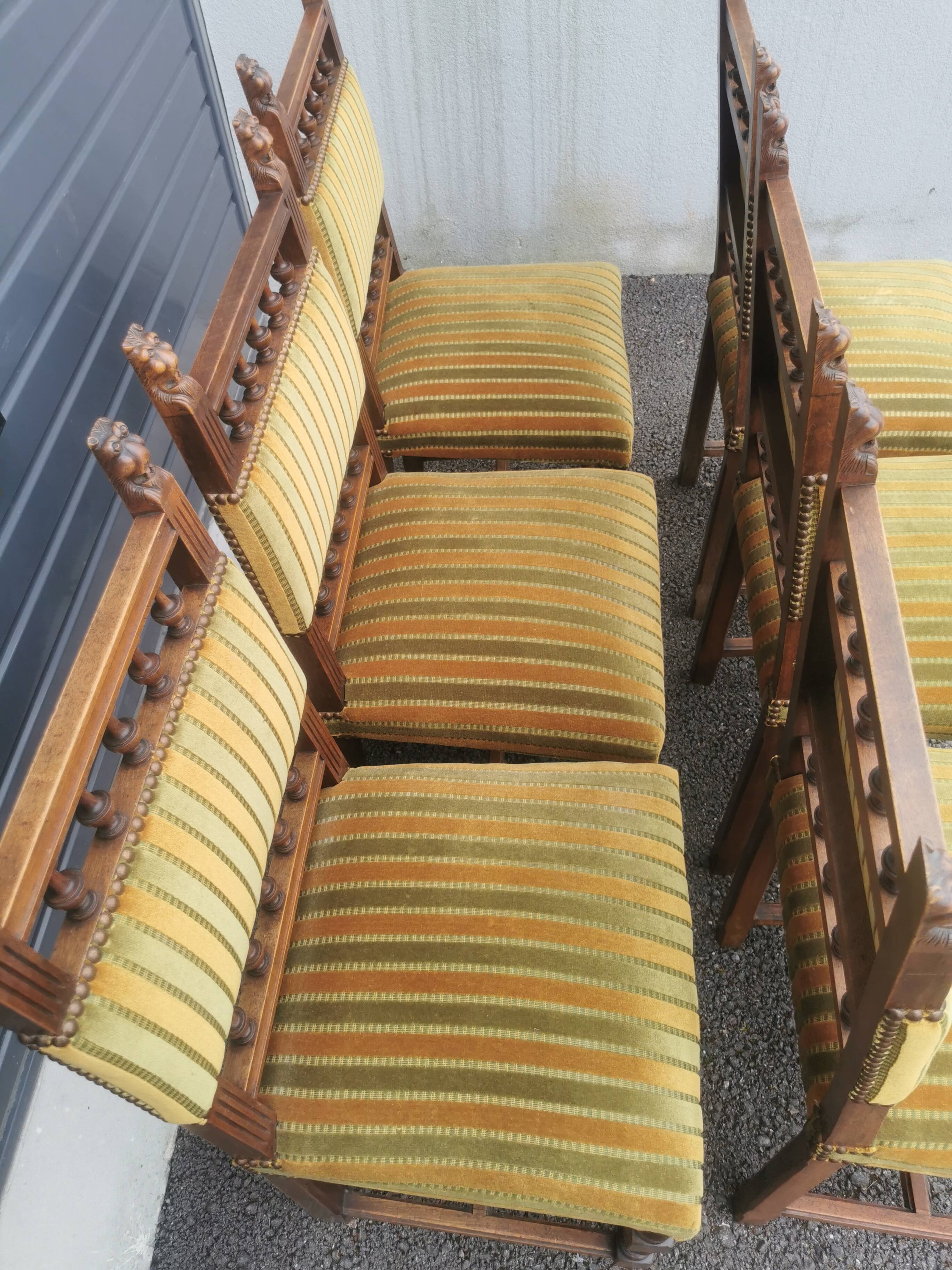 6 chaises style Henri II