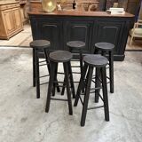 Set of 5 bar stools