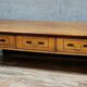 Very large English style coffee table in walnut from the 20th century