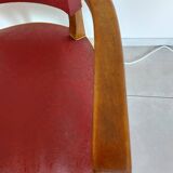 red bridge chair