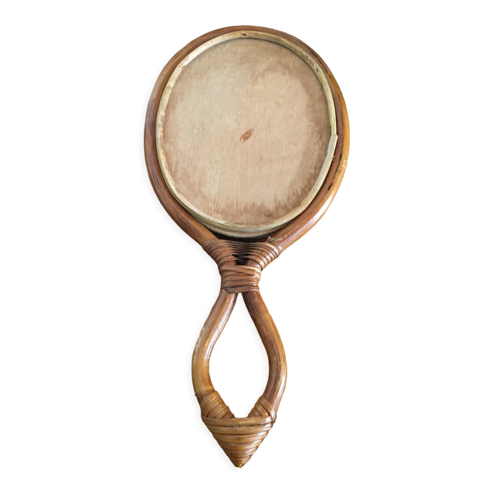 Vintage rattan mirror