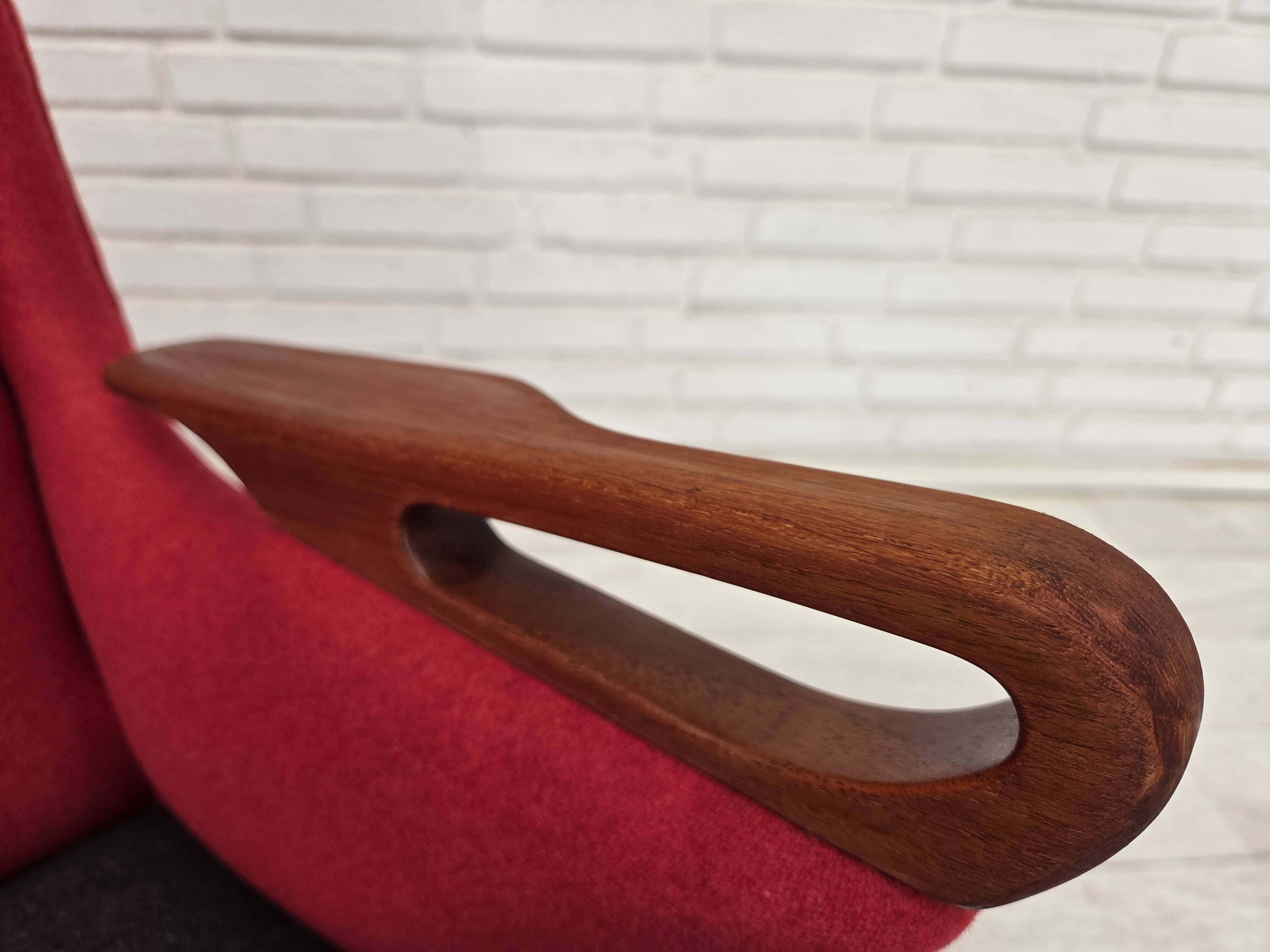 1960s, Danish design by Ch. F. Brodersen, 2 seater sofa, reupholstered.