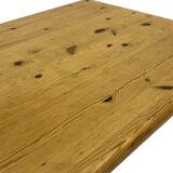 Vintage coffee table in pine 70s minimalist design