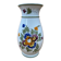 Old vase e. tessier the unicorn white ceramic painted decor vintage