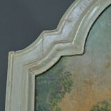 Painted wooden trumeau mirror, Louis XV style – first part of the 20th century