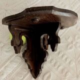 Small dark wood shelf