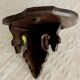 Small dark wood shelf