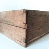 Old wooden workshop drawer