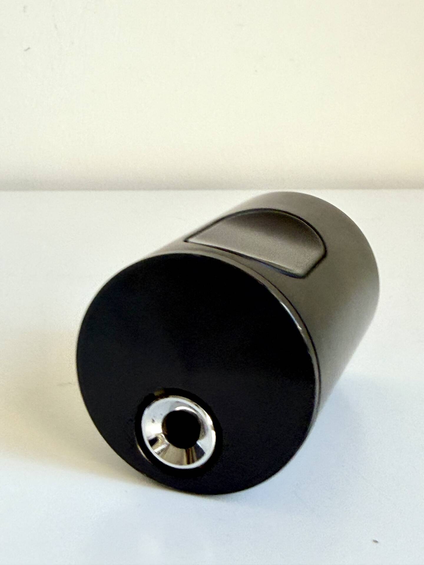 Black Metal Table lighter T2 AM designed by Dieter Rams for BRAUN AG V