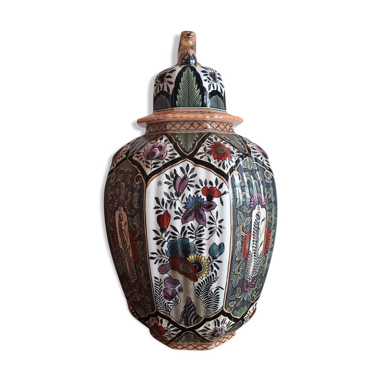 Lidded Baluster Vase - Delft's Faïence