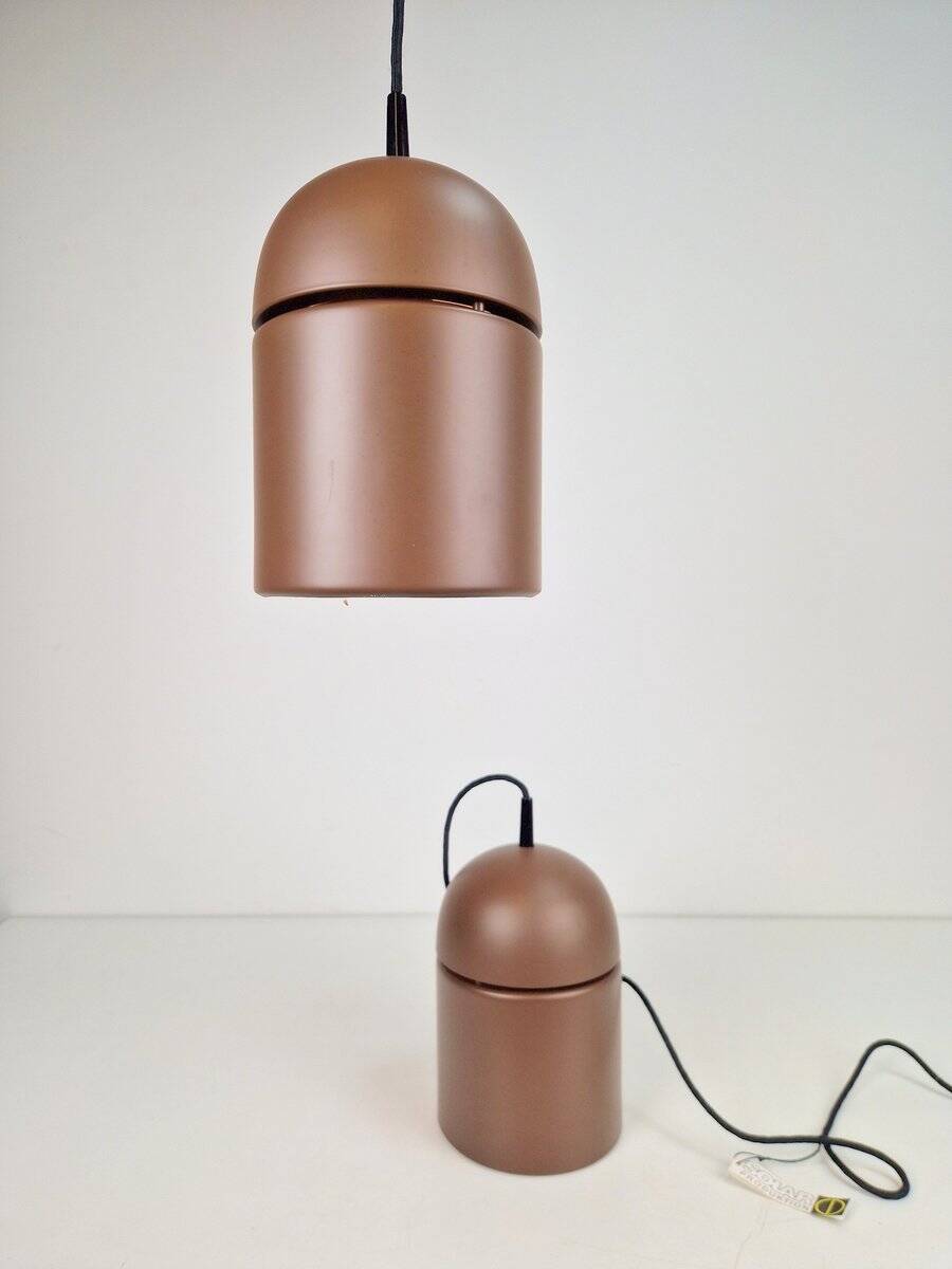 Vintage Uni Pendant Lamps by Vagn Dyring for Nordisk Solar, 1970s, Set of 2