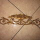Fronton ancien en bronze
