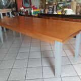Solid walnut table circa 1980 with double patina