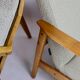 Fauteuil danoise beige en Boucle années 1970