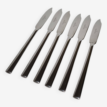 Set of six Villeroy and Boch fish knives, 21 cm