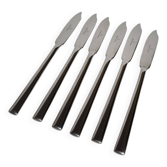 Set of six Villeroy and Boch fish knives, 21 cm