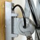 Grey Industrial Scissor Wall Lamp from Elektroinstala, 1960s