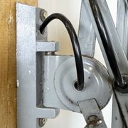 Grey Industrial Scissor Wall Lamp from Elektroinstala, 1960s