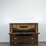 English mahogany secretary chest of drawers