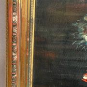 Oil on canvas, still life, framed, large format, Gaultier M