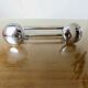 Wall coat rack in chrome metal from the 70s