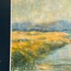 Original Swedish Oil on Canvas – “River Landscape with Mountains”  Vintage