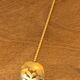 Ice bucket and its vintage 1950 gold metal spoon