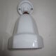 45-degree oblique porcelain art deco and white opaline applique