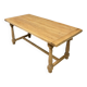 Solid oak farmhouse table
