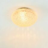 Large Amber Bubble Glass Ceiling Ceiling Light - H.Tynell, Limburg, 1960s
