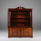 Exquisite Empire Style library cabinet with glass doors, Belgium, 1950s