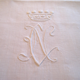 Nappe à thé en lin dentelle