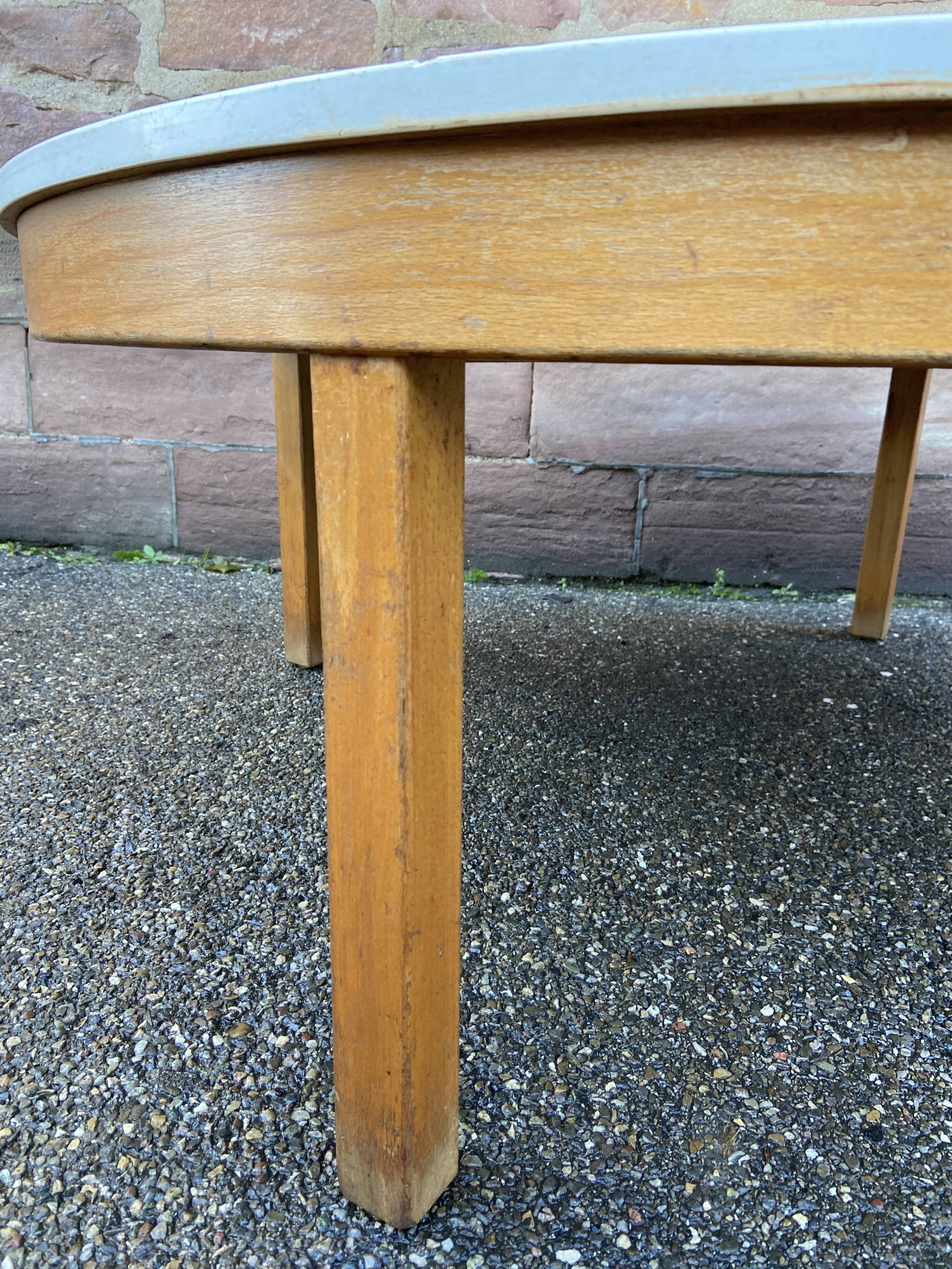 Vintage coffee table 1970 French coffee table Mid-Century