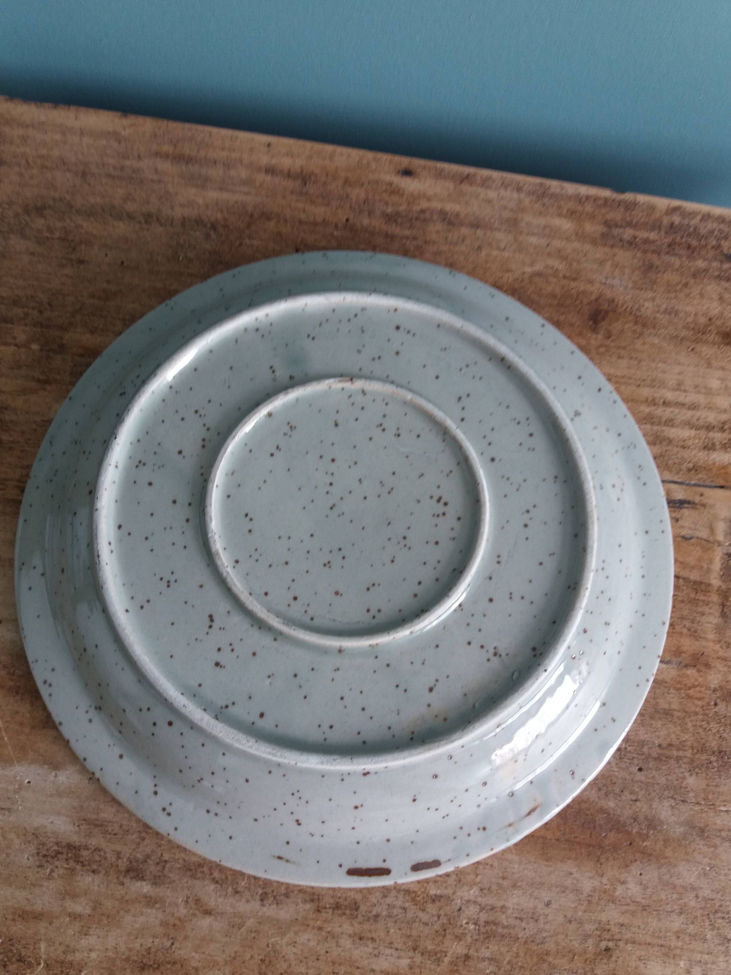 Plate with Japanese decor