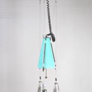 Ceiling lamp in glass, United States, 1950s