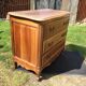 Vintage neo-Louis XV chest of drawers in solid walnut with 3 drawers