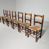 Farmhouse dining chairs, Spain 1970s