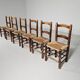 Farmhouse dining chairs, Spain 1970s