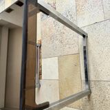 Small chrome-plated metal service