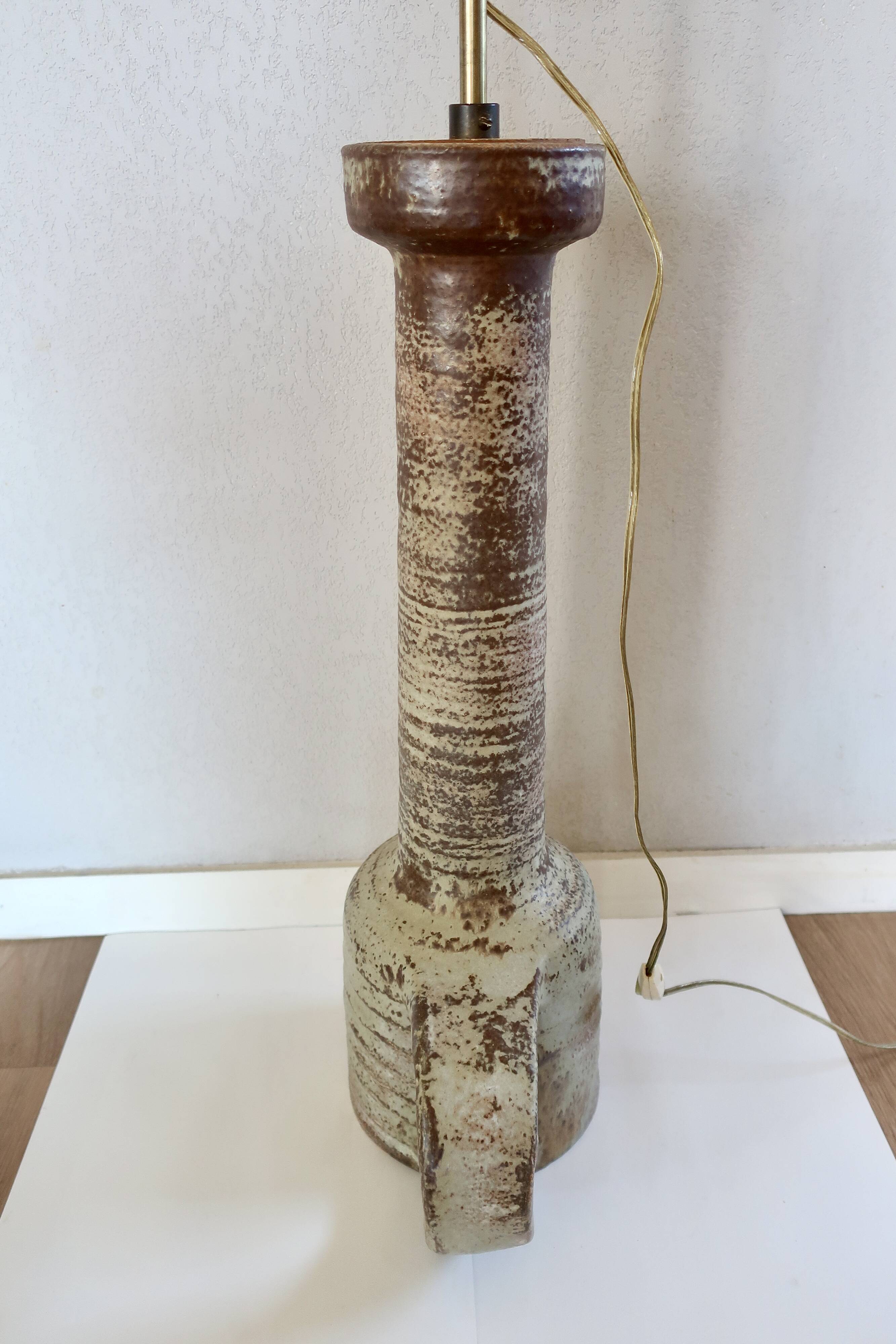 Jaan mobach, utrecht netherlands, large ceramic floor lamp 1960s