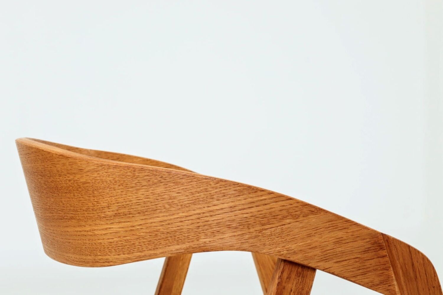 Oak dining chairs set of two, natural wood, jacquard fabric