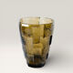 Pressed-mould glass vase 1970s Brutalist / Mid-Century aesthetic